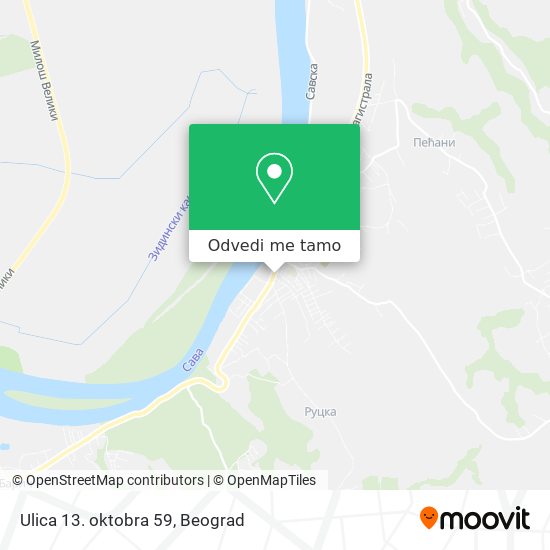 Ulica 13. oktobra 59 mapa