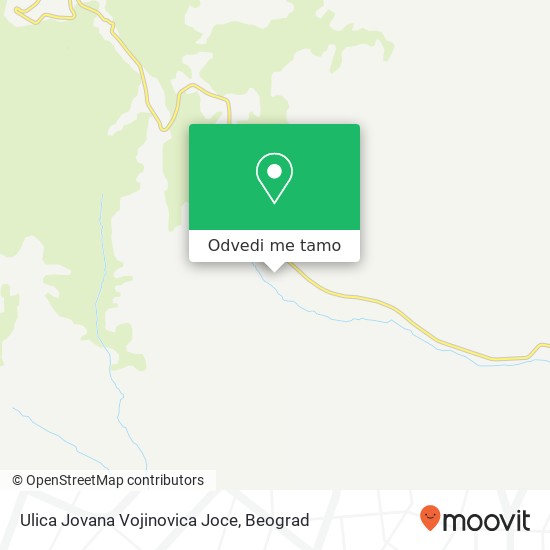 Ulica Jovana Vojinovica Joce mapa