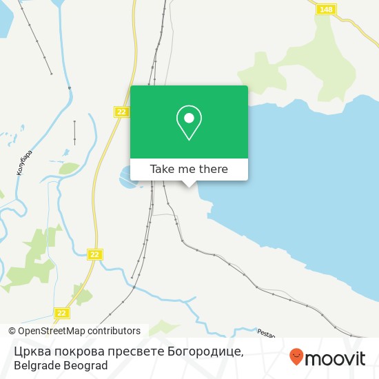 Црква покрова пресвете Богородице mapa