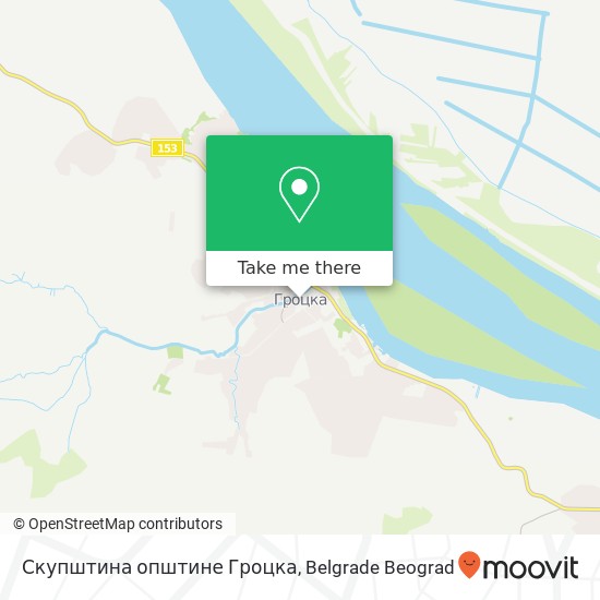 Скупштина општине Гроцка mapa