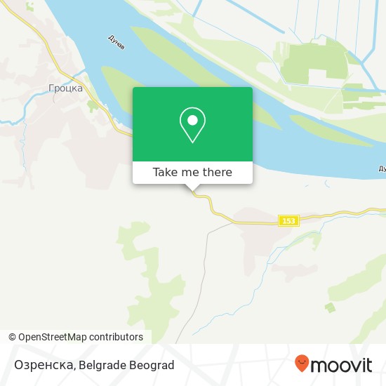 Озренска mapa