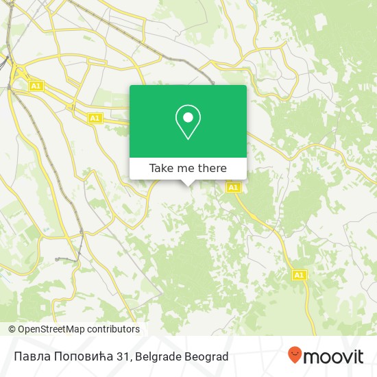 Павла Поповића 31 mapa