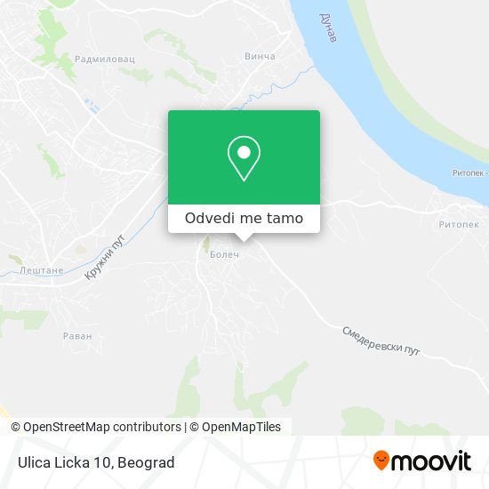 Ulica Licka 10 mapa