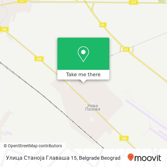 Улица Станоја Главаша 15 mapa