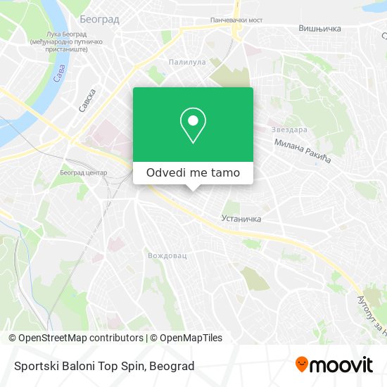 Sportski Baloni Top Spin mapa