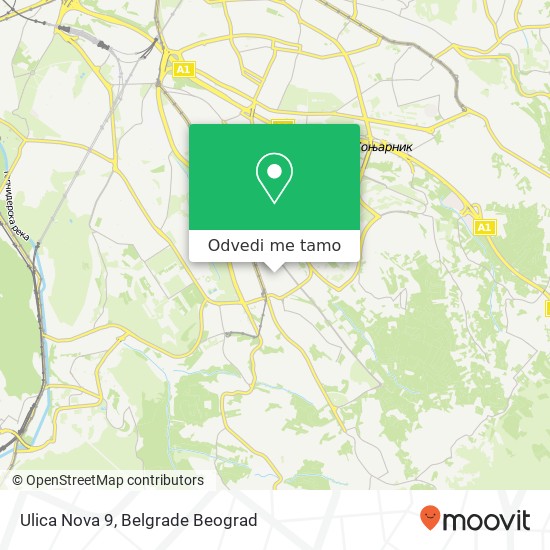 Ulica Nova 9 mapa