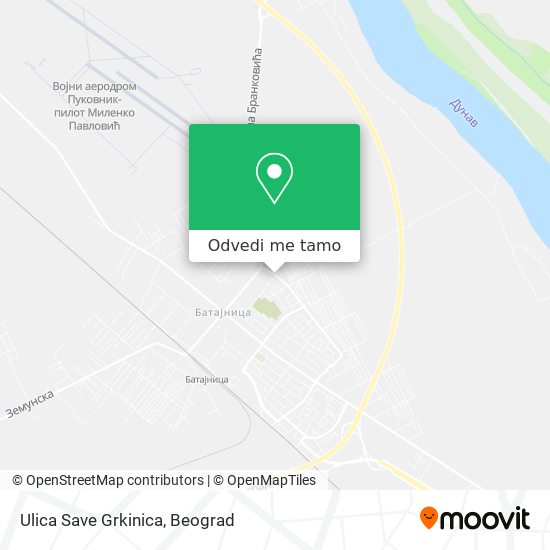 Ulica Save Grkinica mapa