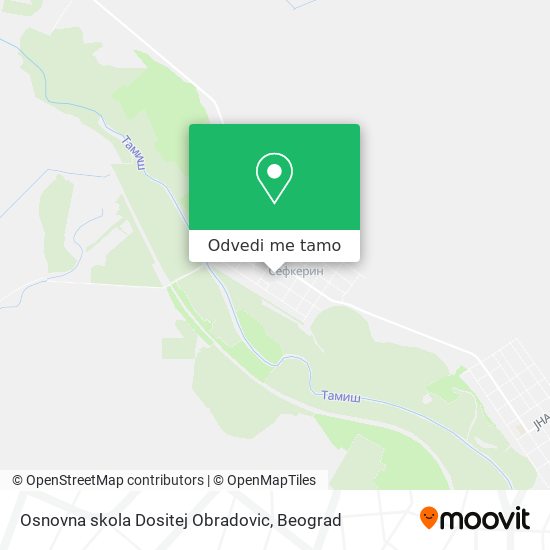 Osnovna skola Dositej Obradovic mapa