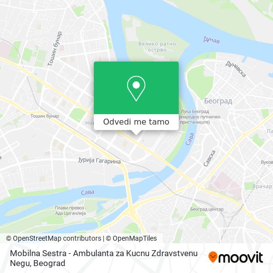 Mobilna Sestra - Ambulanta za Kucnu Zdravstvenu Negu mapa