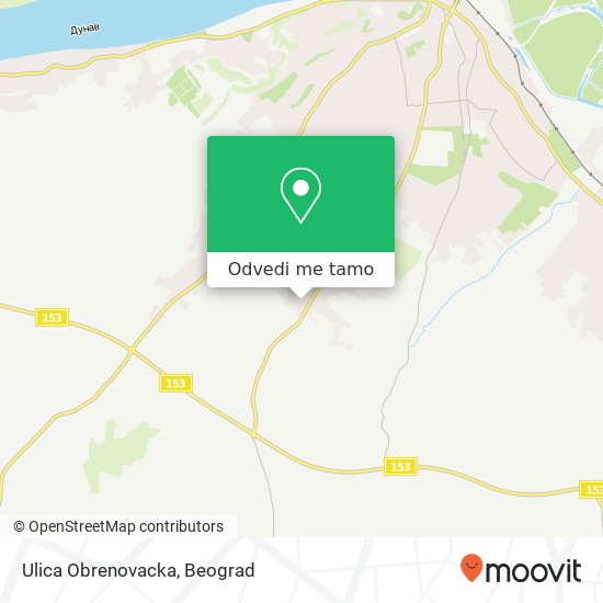 Ulica Obrenovacka mapa