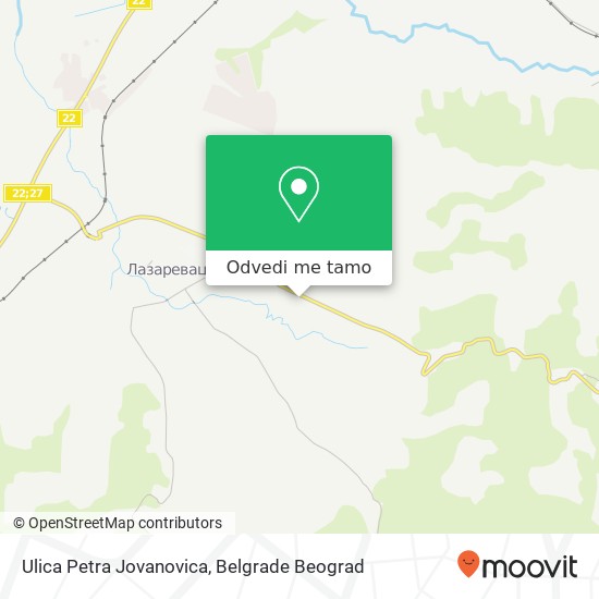 Ulica Petra Jovanovica mapa