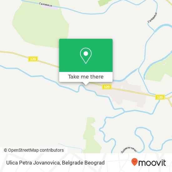 Ulica Petra Jovanovica mapa