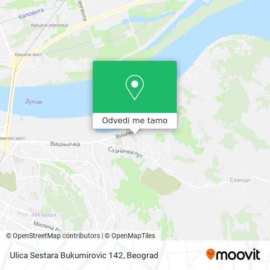 Ulica Sestara Bukumirovic 142 mapa