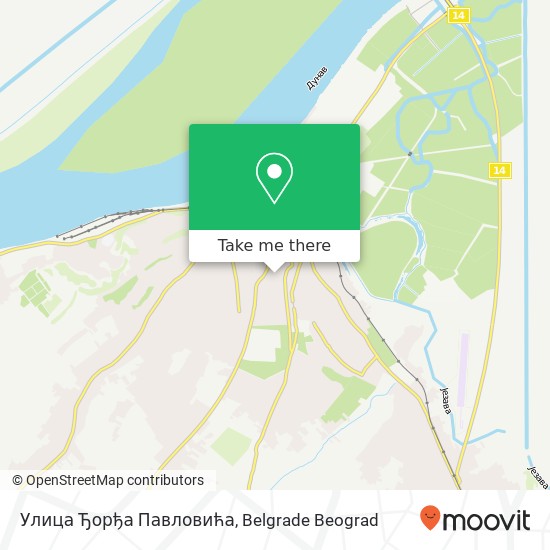 Улица Ђорђа Павловића mapa