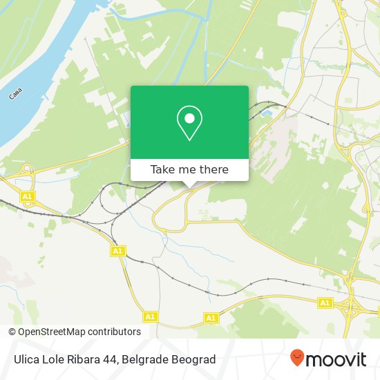 Ulica Lole Ribara 44 mapa