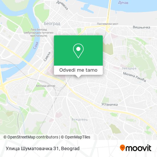 Улица Шуматовачка 31 mapa