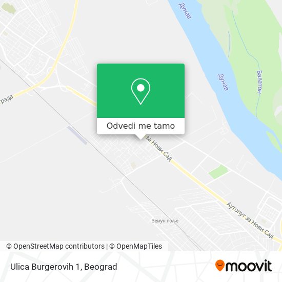 Ulica Burgerovih 1 mapa