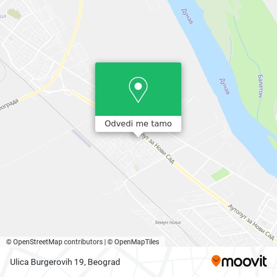 Ulica Burgerovih 19 mapa