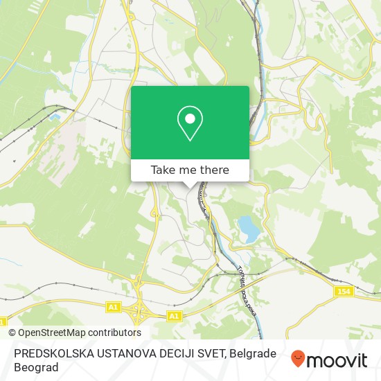 PREDSKOLSKA USTANOVA DECIJI SVET mapa