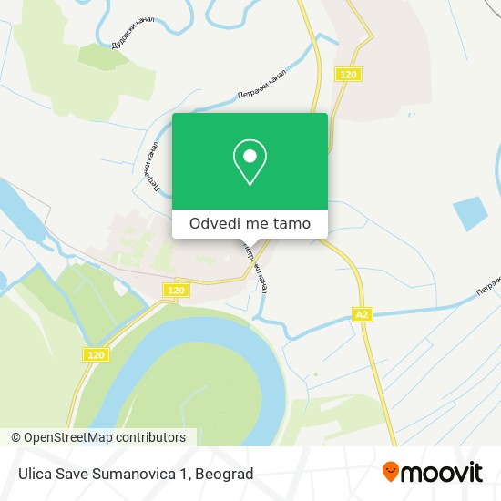 Ulica Save Sumanovica 1 mapa