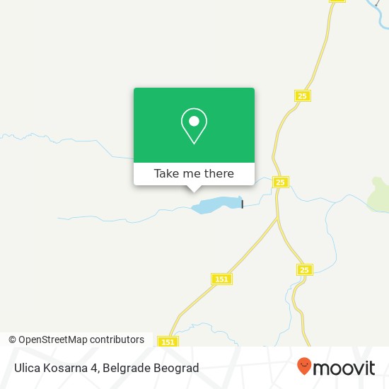 Ulica Kosarna 4 mapa