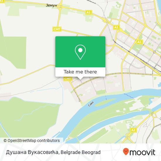 Душана Вукасовића mapa