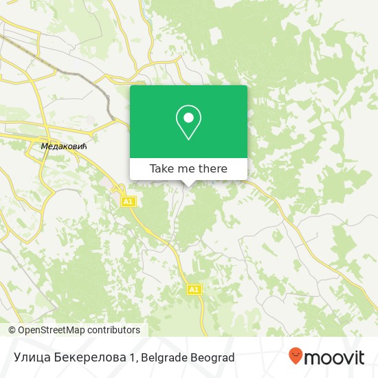 Улица Бекерелова 1 mapa