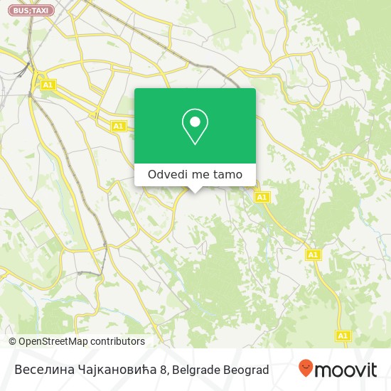 Веселина Чајкановића 8 mapa