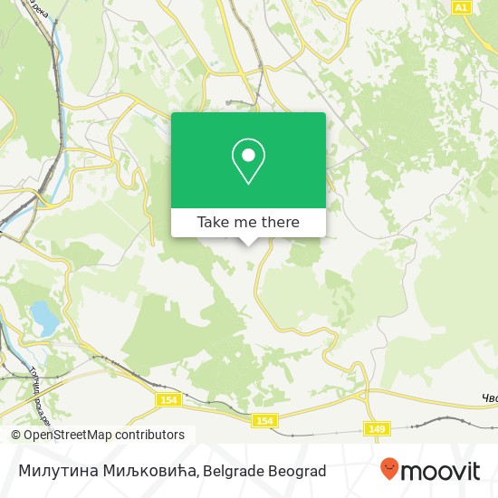 Милутина Миљковића mapa