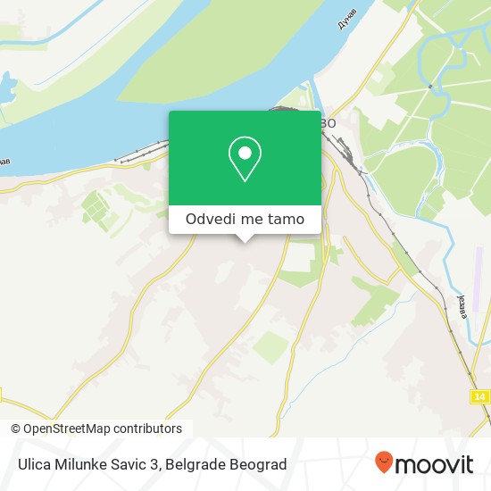 Ulica Milunke Savic 3 mapa