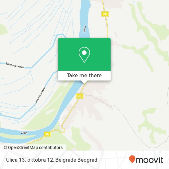 Ulica 13. oktobra 12 mapa