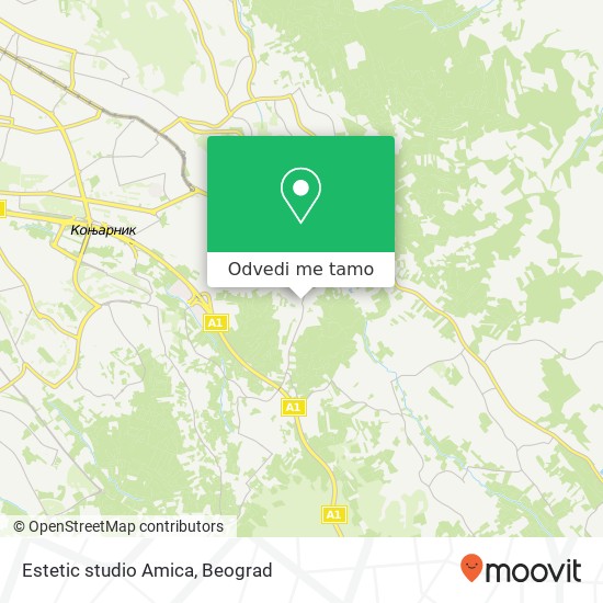 Estetic studio Amica mapa