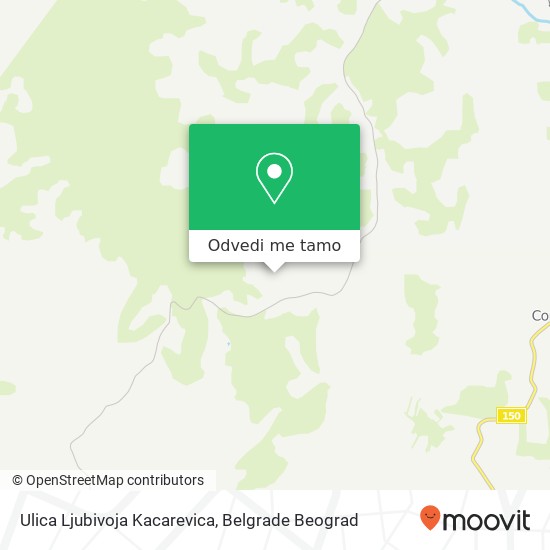 Ulica Ljubivoja Kacarevica mapa