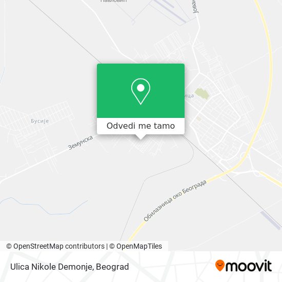 Ulica Nikole Demonje mapa