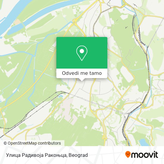 Улица Радивоја Ракоњца mapa