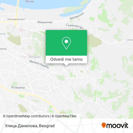 Улица Данилова mapa