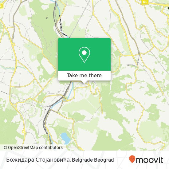 Божидара Стојановића mapa