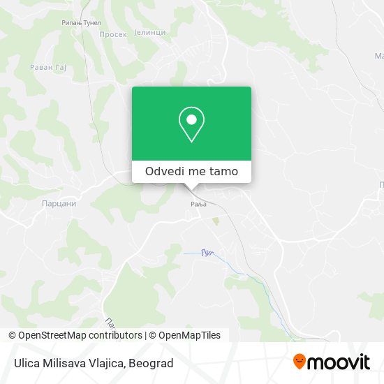 Ulica Milisava Vlajica mapa