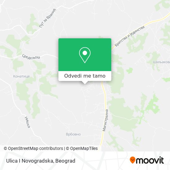 Ulica I Novogradska mapa