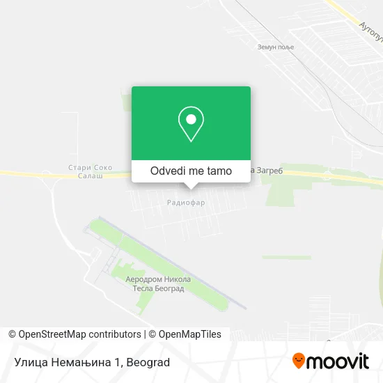 Улица Немањина 1 mapa