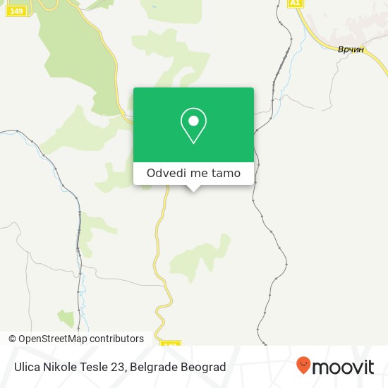 Ulica Nikole Tesle 23 mapa