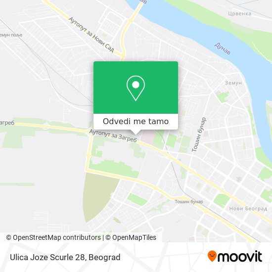 Ulica Joze Scurle 28 mapa