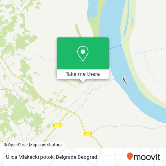 Ulica Mlakacki potok mapa