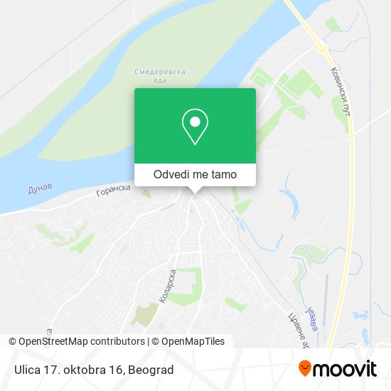 Ulica 17. oktobra 16 mapa