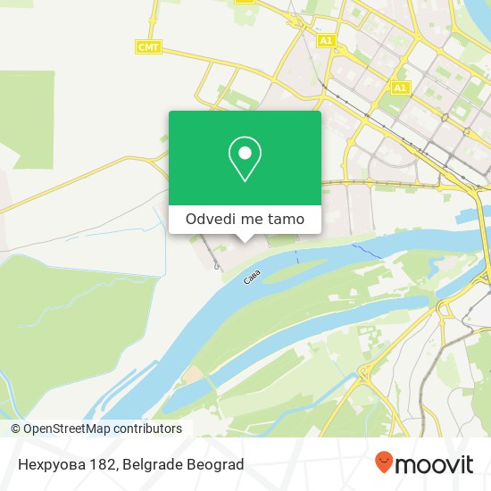 Нехруова 182 mapa