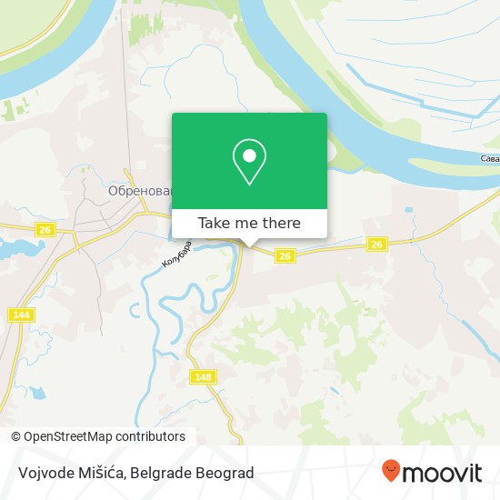 Vojvode Mišića mapa