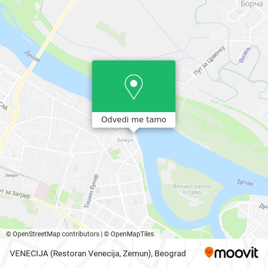 VENECIJA (Restoran Venecija, Zemun) mapa