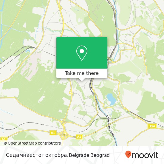 Седамнаестог октобра mapa