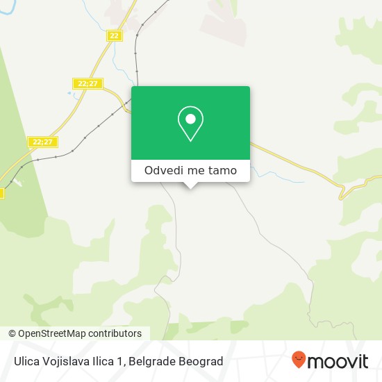 Ulica Vojislava Ilica 1 mapa