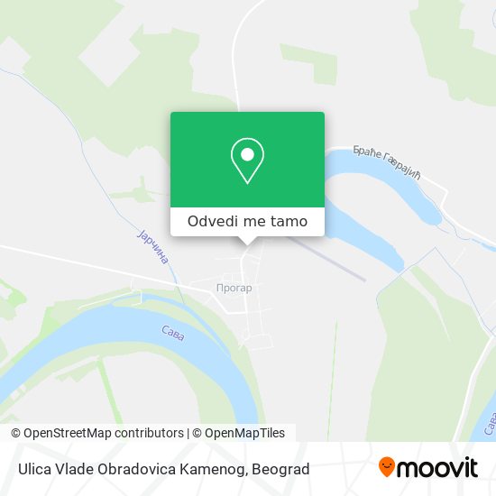 Ulica Vlade Obradovica Kamenog mapa